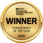 Australian Defence Industry Awards gong for winner of Consultancy of the Year 2020, presented to BidWrite